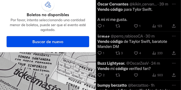 Ticketmaster fallas