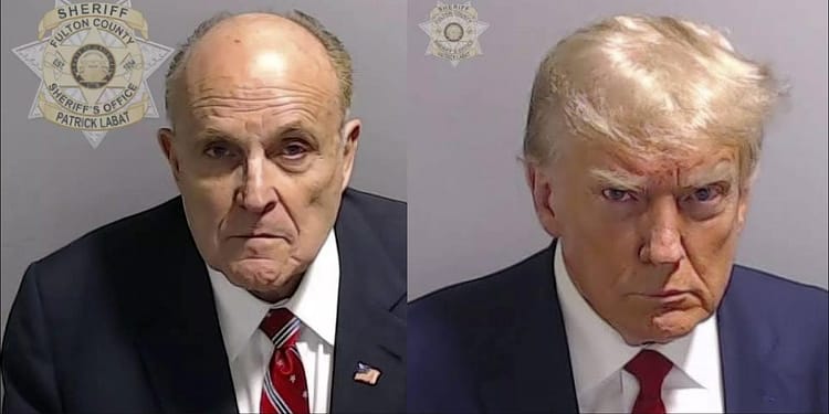 La detención de Donald Trump y Rudolf Giuliani