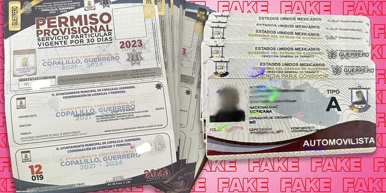 Licencias de conducir de Guerrero ilegales se expanden por el país portada