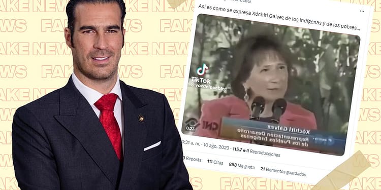 Miguel Torruco Garza difunde fake news de Xóchitl Gálvez portada