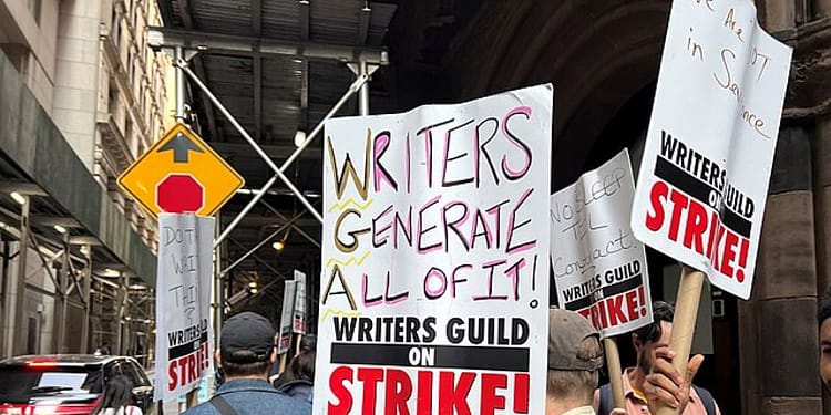 Los guionistas de Hollywood se enfrentan a un futuro al que pronto se enfrentarán todos los trabajadores del conocimiento, y sin el beneficio de la representación sindical. Foto Wikimedia.
