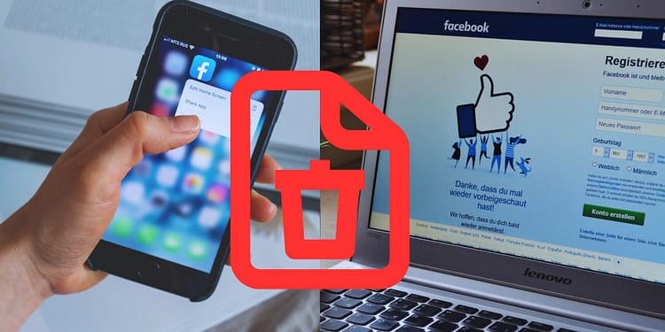 Eliminar cuenta de Facebook