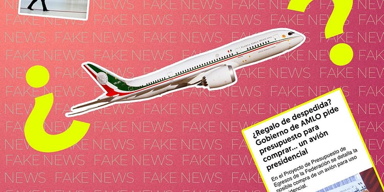 FALSO QUE AMLO VAYA A COMPRAR SEGUNDO AVIÓN PRESIDENCIAL PORTADA