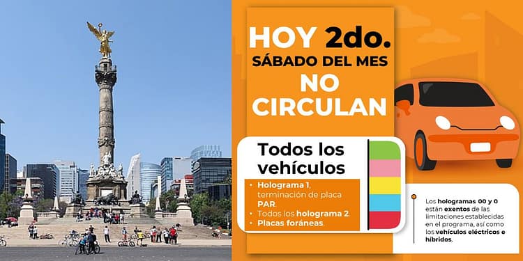hoy no circula 9 de septiembre 2023 sábado