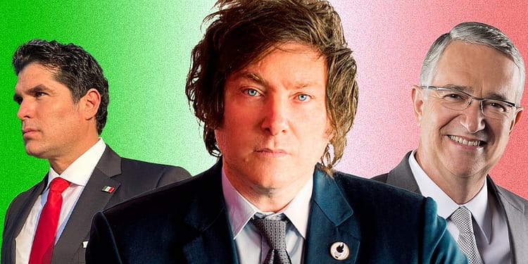 javier milei quien lo apoya en México portada