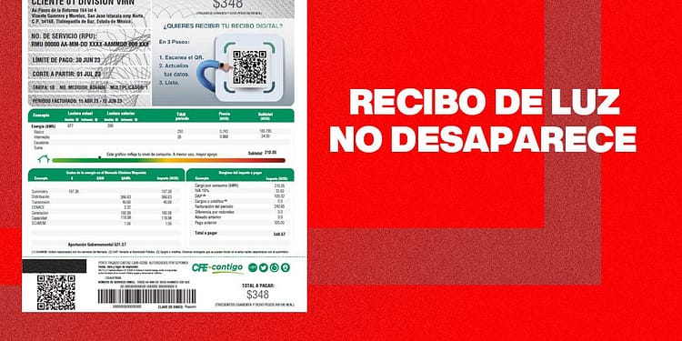RECIBO DE LUZ CFE NO DESAPARECE PORTADA