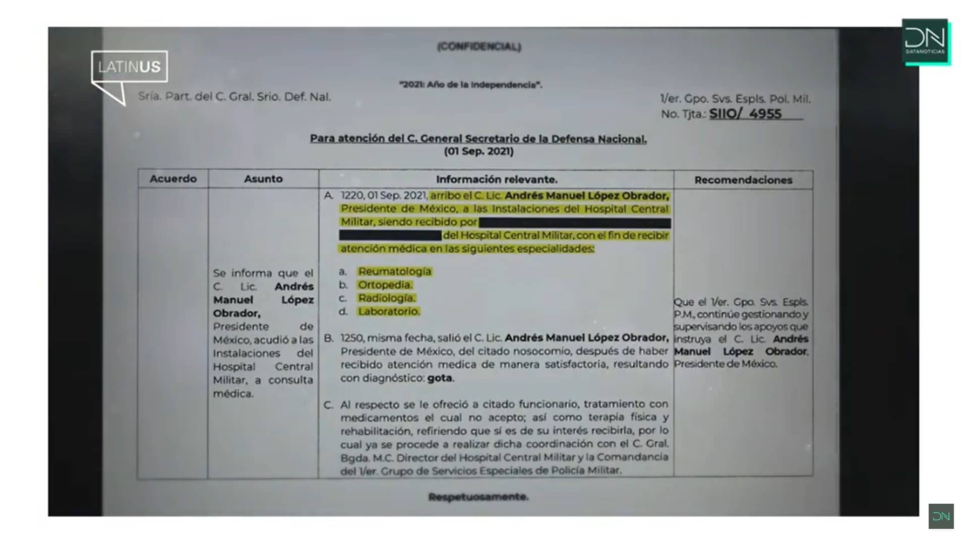 Salud de AMLO es delicada, señalan documentos exhibidos por Loret de Mola 2