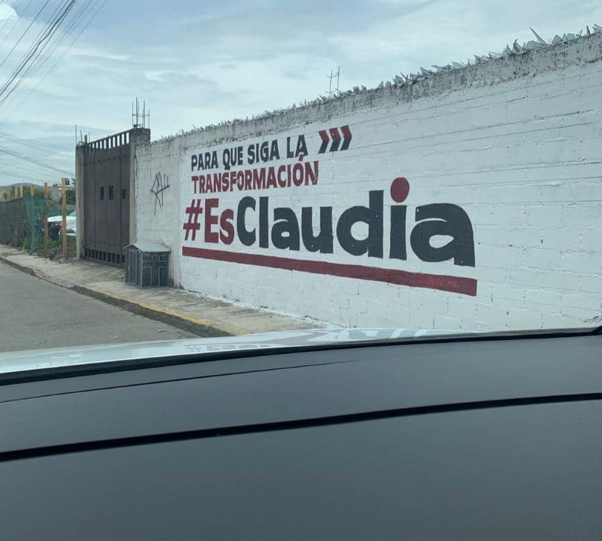 Marcelo y Adán Augusto le copian a Sheinbaum y se promueven en bardas de CDMX 7