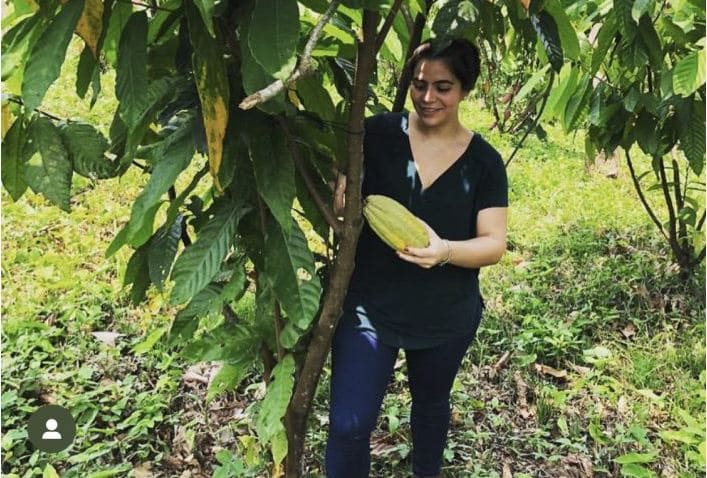 Una de las primas de los hijos de AMLO también participa en finca Rocío, empresa chocolatera de los hijos de AMLO Foto: Instagram