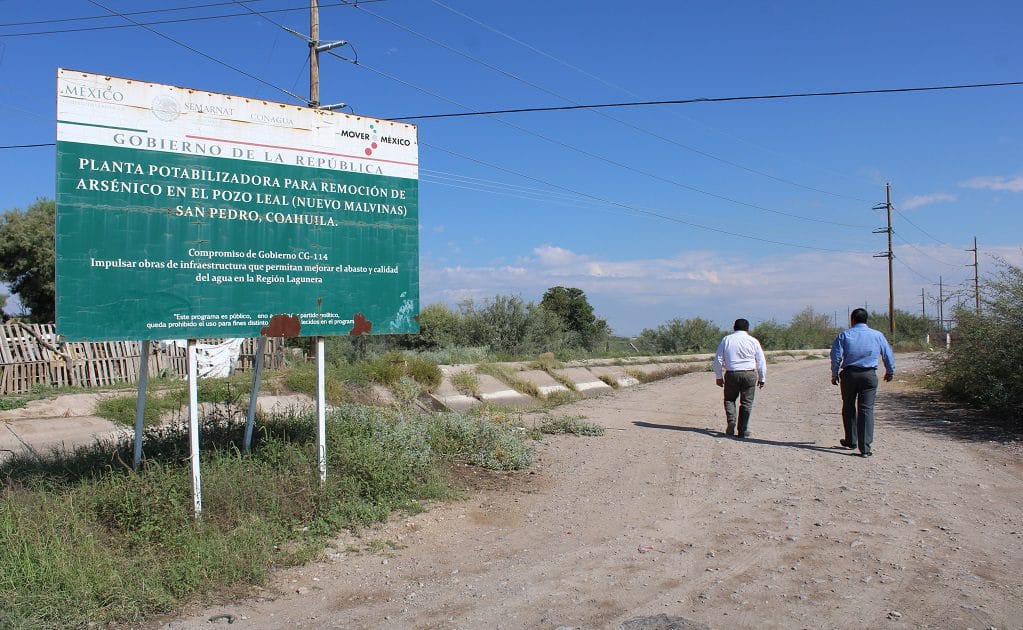La instalación de los filtros antiarsénico fue presumida como uno de los compromisos cumplidos del gobierno de Enrique Peña Nieto. Crédito: Luis Alberto López

