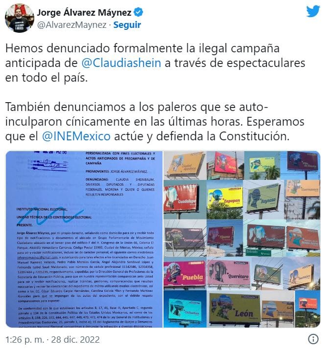 Espectaculares de Claudia Sheinbaum aparecen por todo México #EsClaudia diputados morena 3
