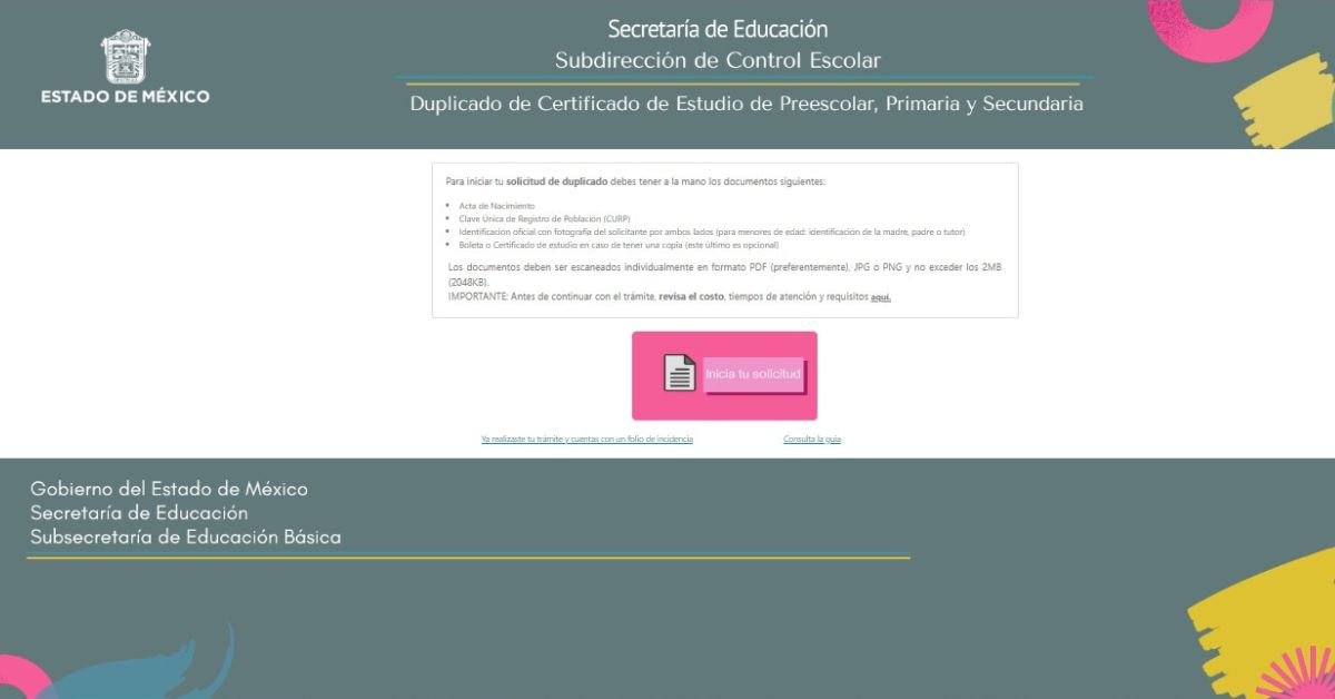 certificado de secundaria Edomex 2023
