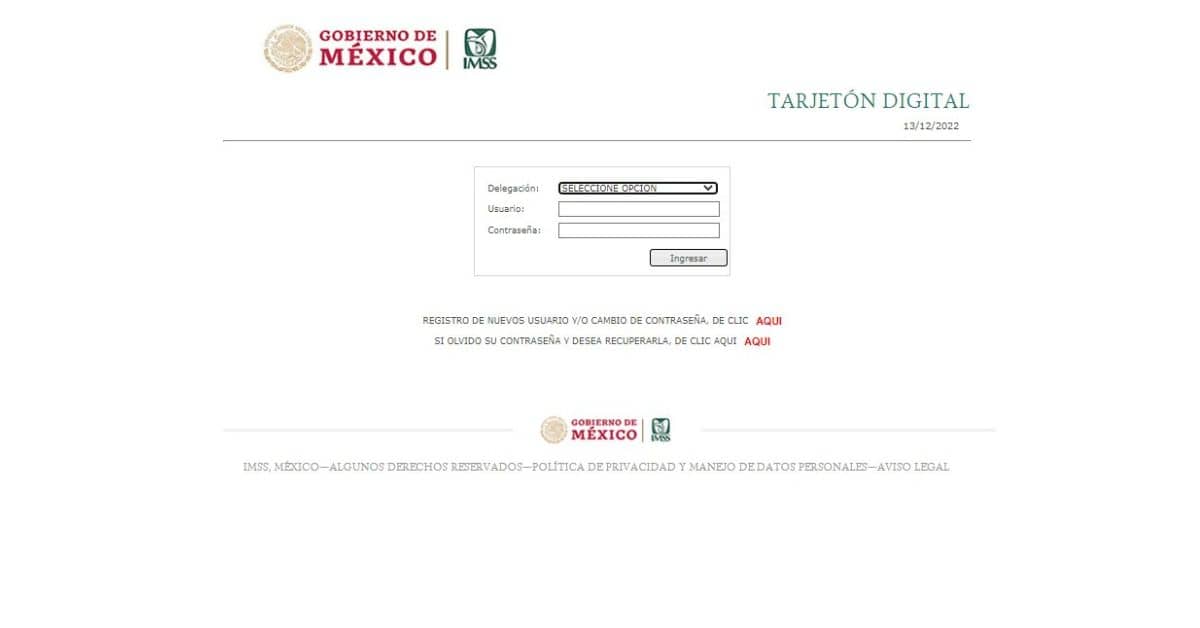 tarjetón digital IMSS activos