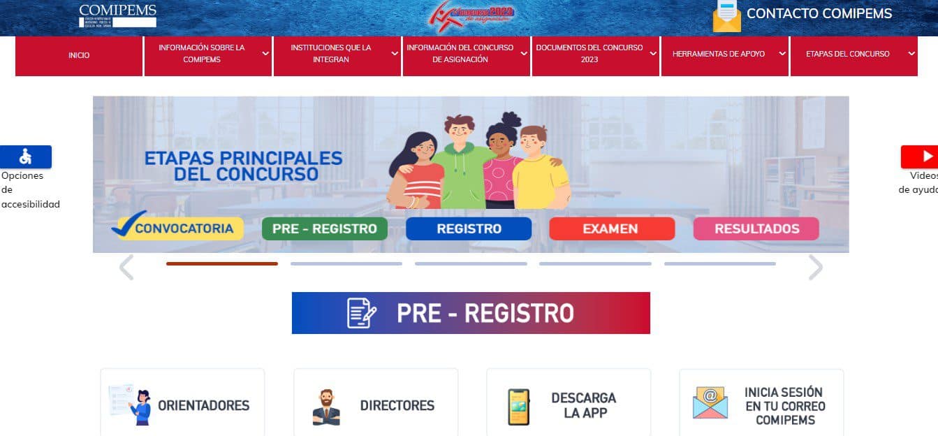 claves opciones educativas COMIPEMS 2023