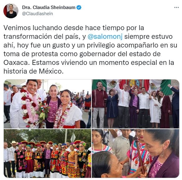 Claudia Sheinbaum hizo 42 viajes fuera de la CDMX en 2022 65