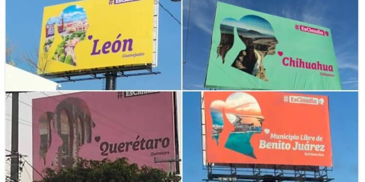 Los espectaculares aparecieron en distintos estados del país | Foto: Twitter 