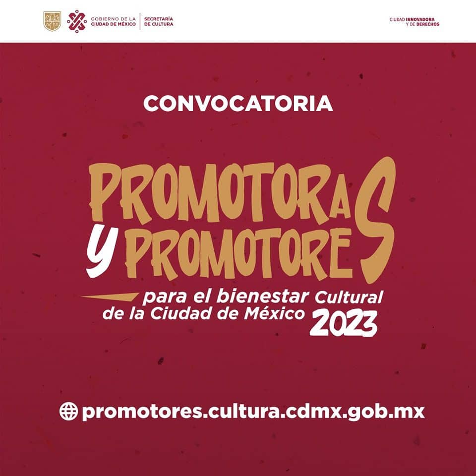 convocatoria promotores culturales 2023 registro