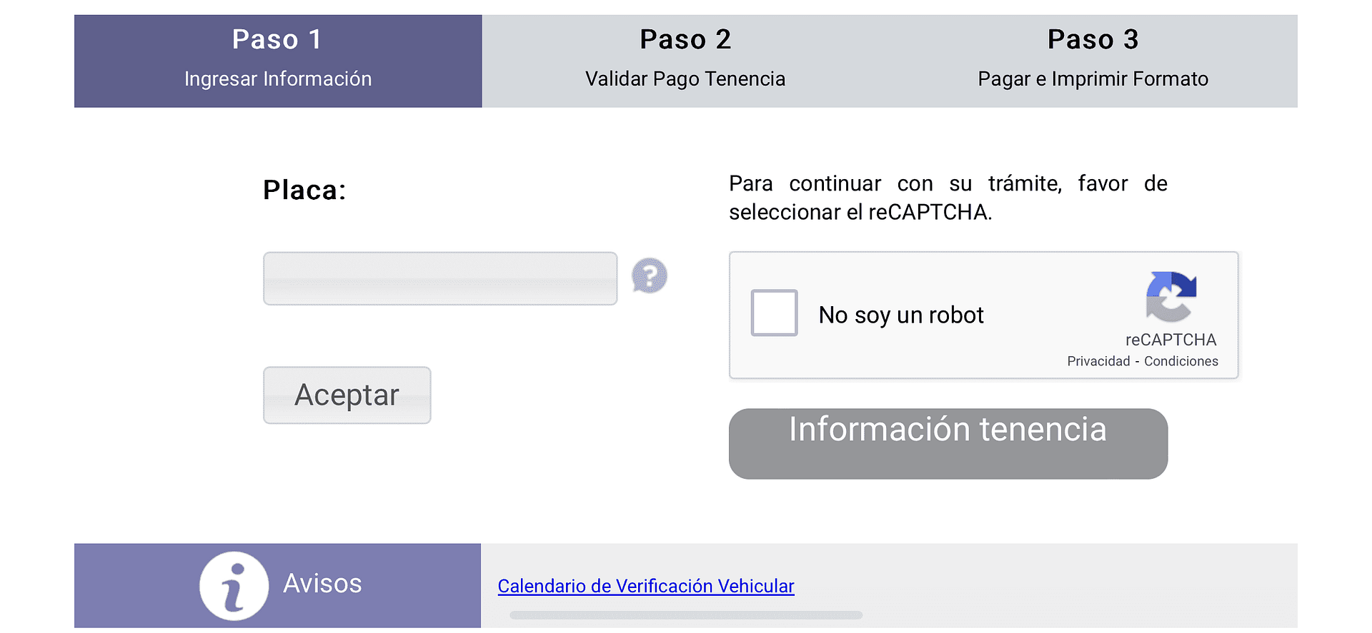 Límite para pagar la tenencia