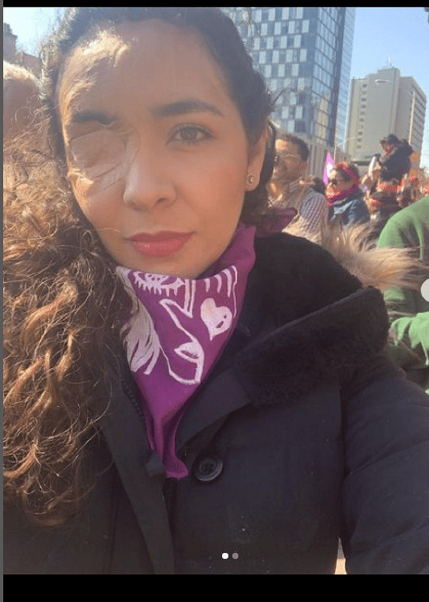Ana Saldaña ácido 8 de marzo