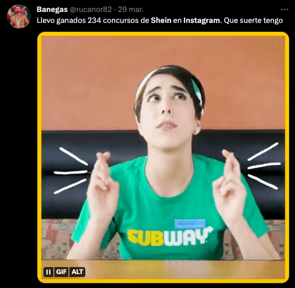 Usuario que ha recibido estas etiquetas Foto: Twitter