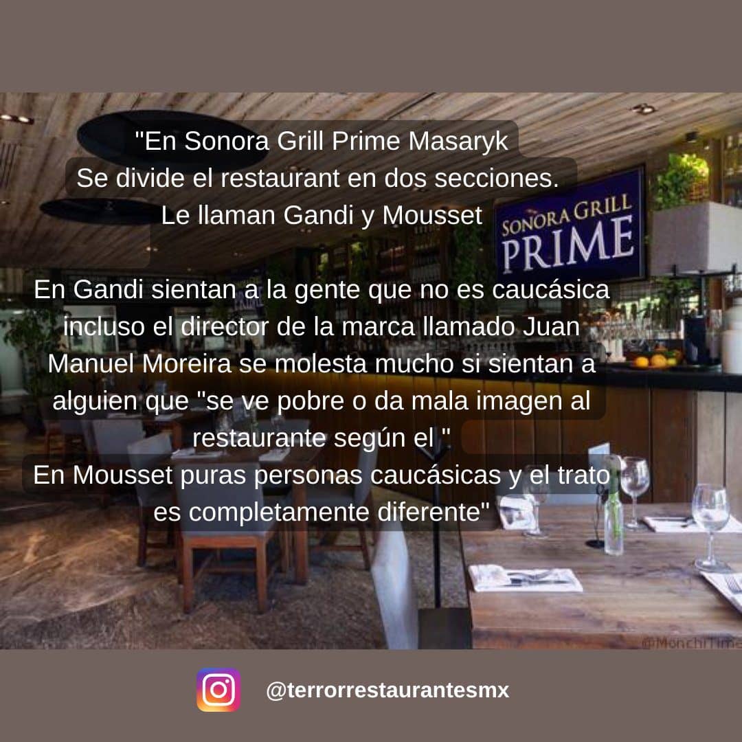 Denuncia a Sonora Grill.