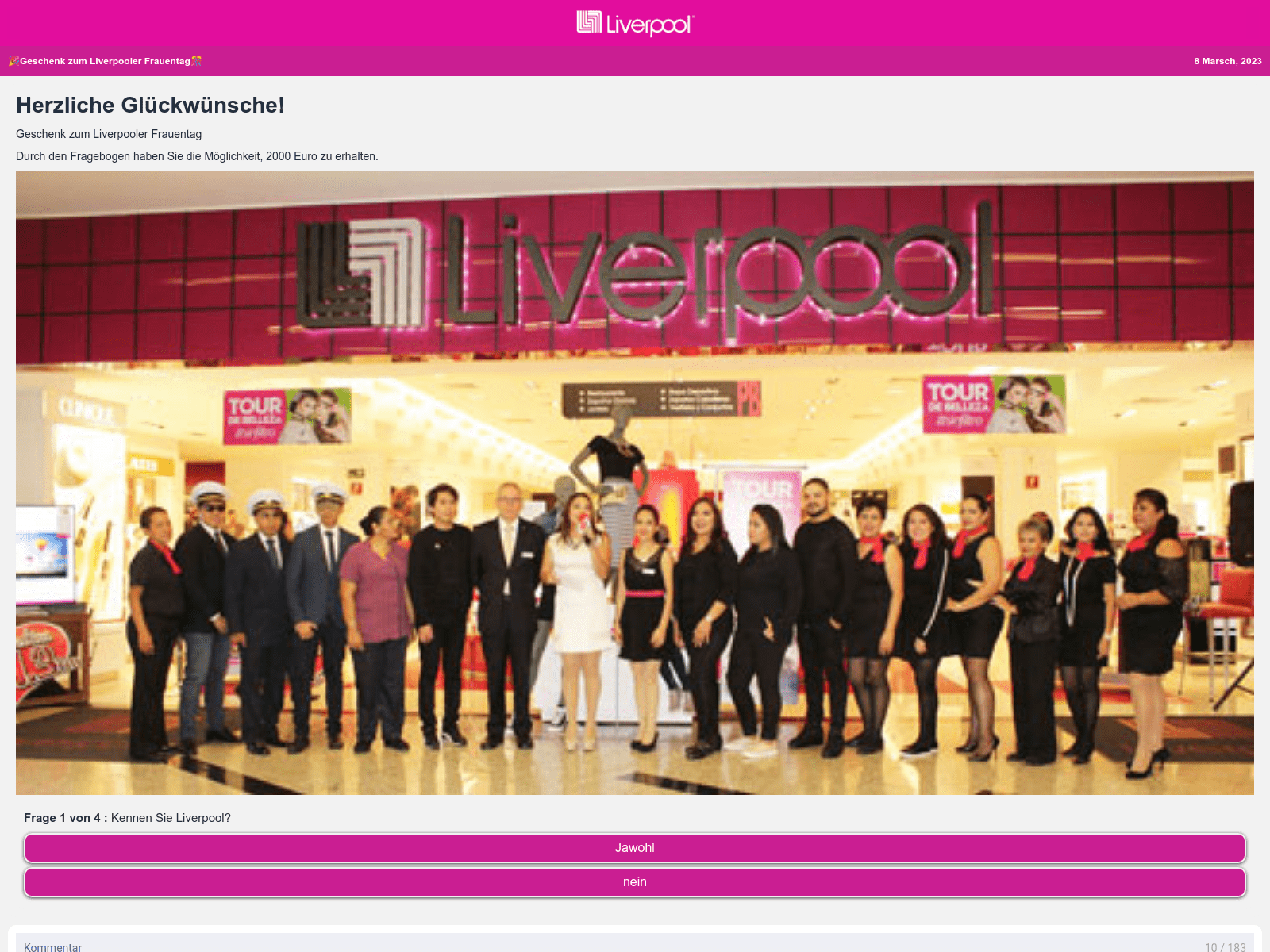 Liverpool encuesta falsa Foto: Twitter