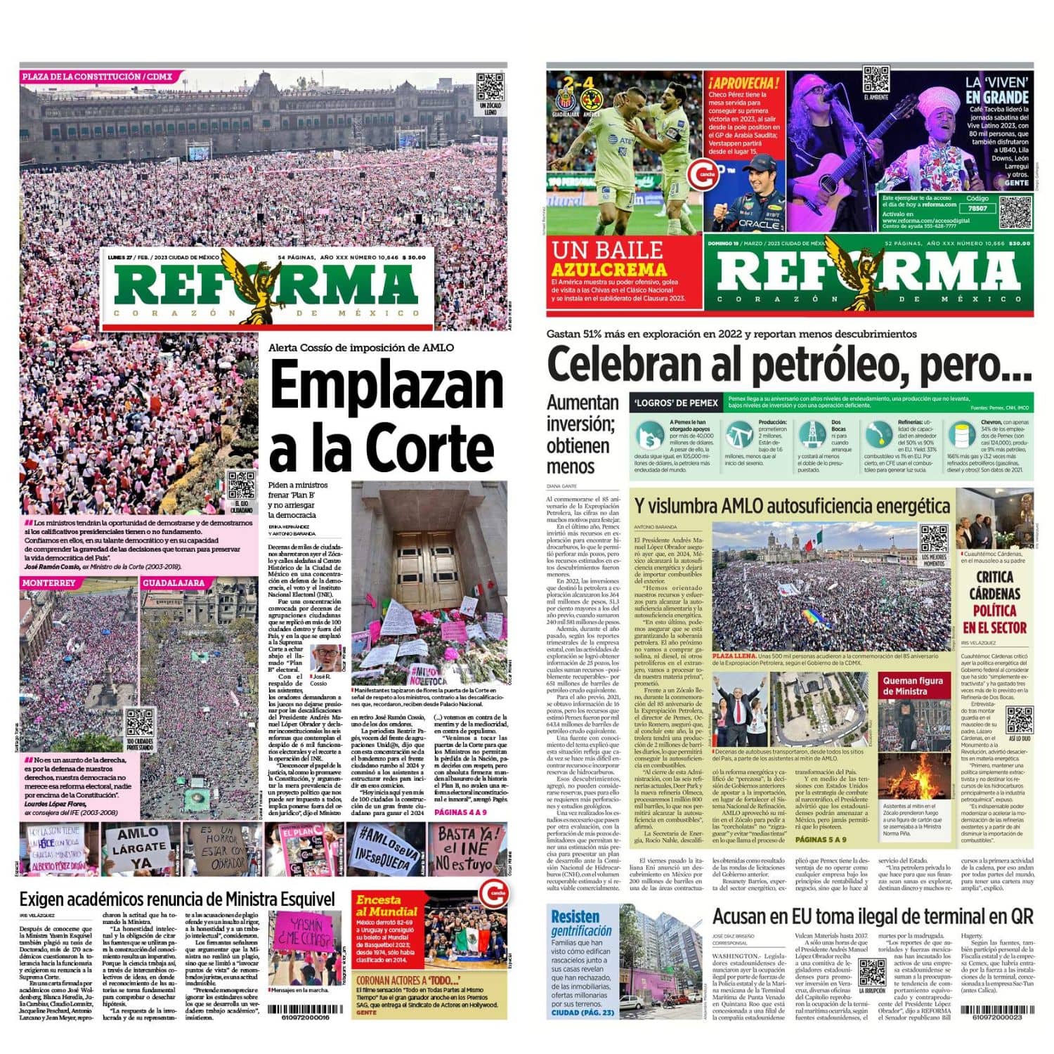 Comparativa de portadas