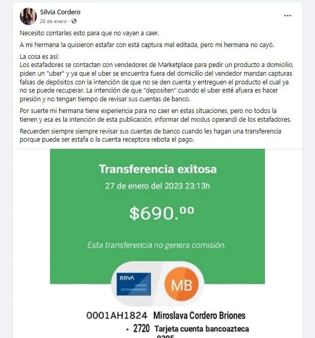 Vendedores que utilizan Marketplace han reportado un nuevo modo de estafa que involucra a Didi y Uber. FOTO: DataNoticias