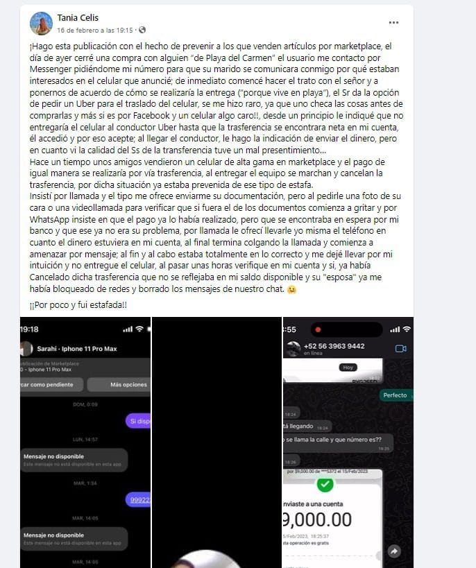 Los estafadores envían imágenes falsas que simulan depósitos bancarios y presionan al vendedor utilizando a repartidores de mensajería. FOTO: DataNoticias.