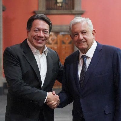 Mario Delgado dice que él y Morena respaldan el Plan C de AMLO. FOTO: Twitter