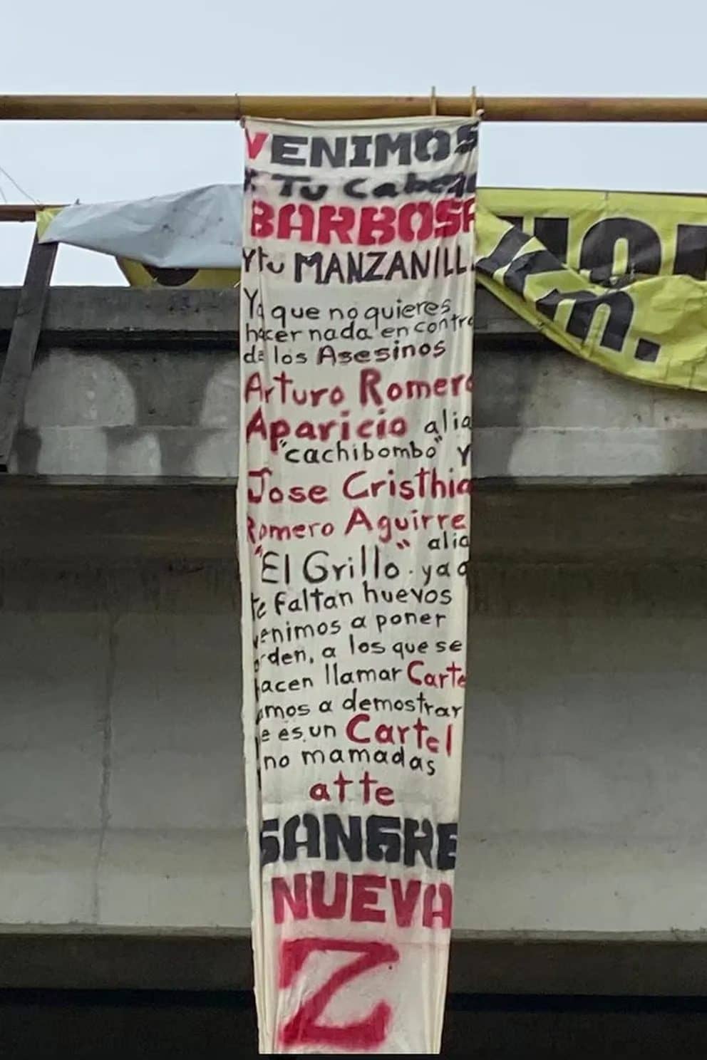 Los Sangre Nueva Zeta anunciaron su llegada a Puebla con una narcomanta; este es uno de los cárteles emergentes de Los Zetas. FOTO: Facebook RH Comunicaciones