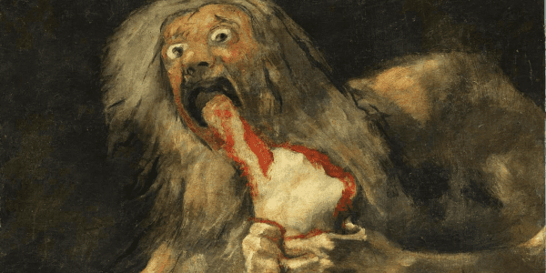 La pintura 'Saturno devorando a su hijo' fue creada en 1823 por Francisco de Goya. FOTO: RRSS