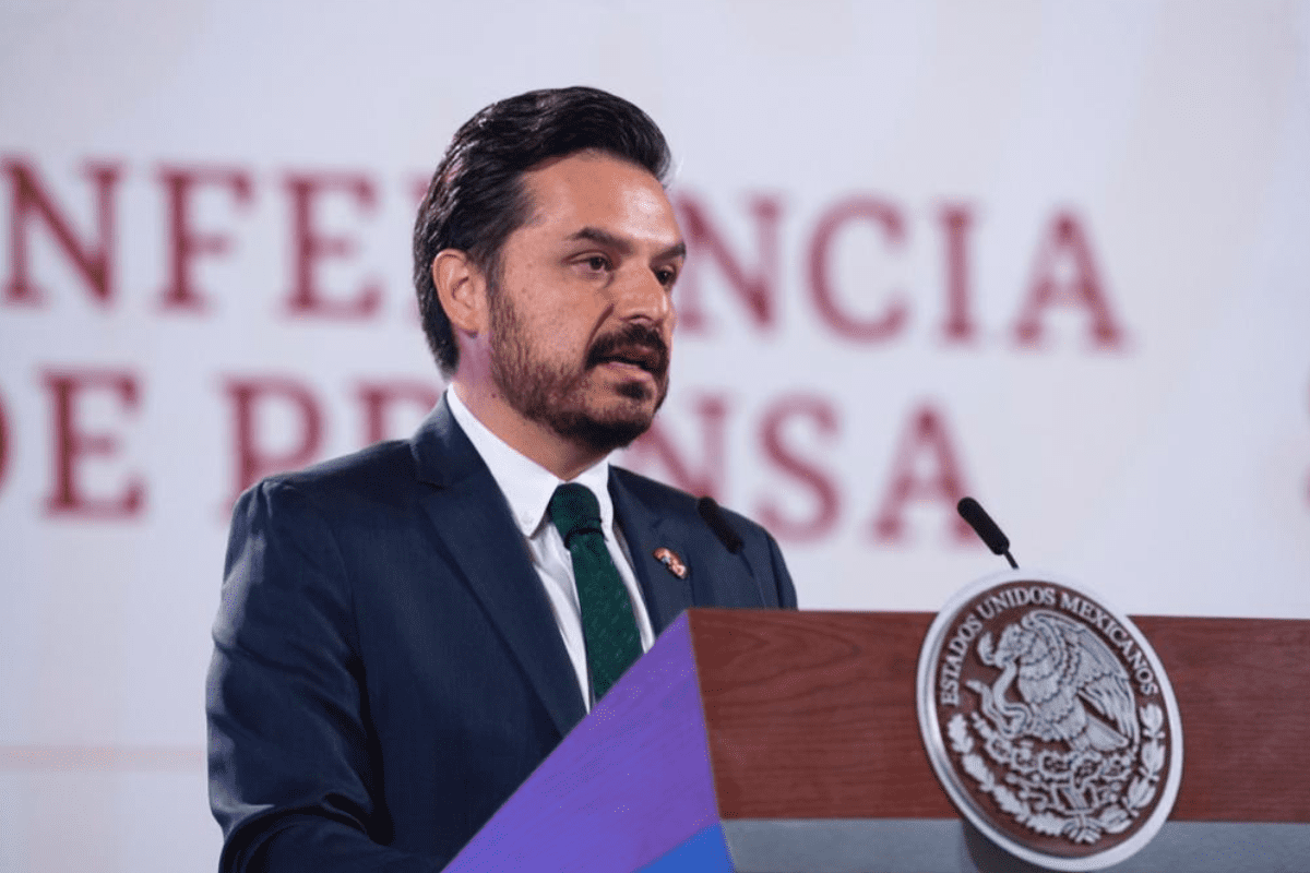 El director del IMSS señala que la mayoría de los servicios de salud de los daneses es gratuito gracias al financiamiento público. FOTO: Gobierno de México