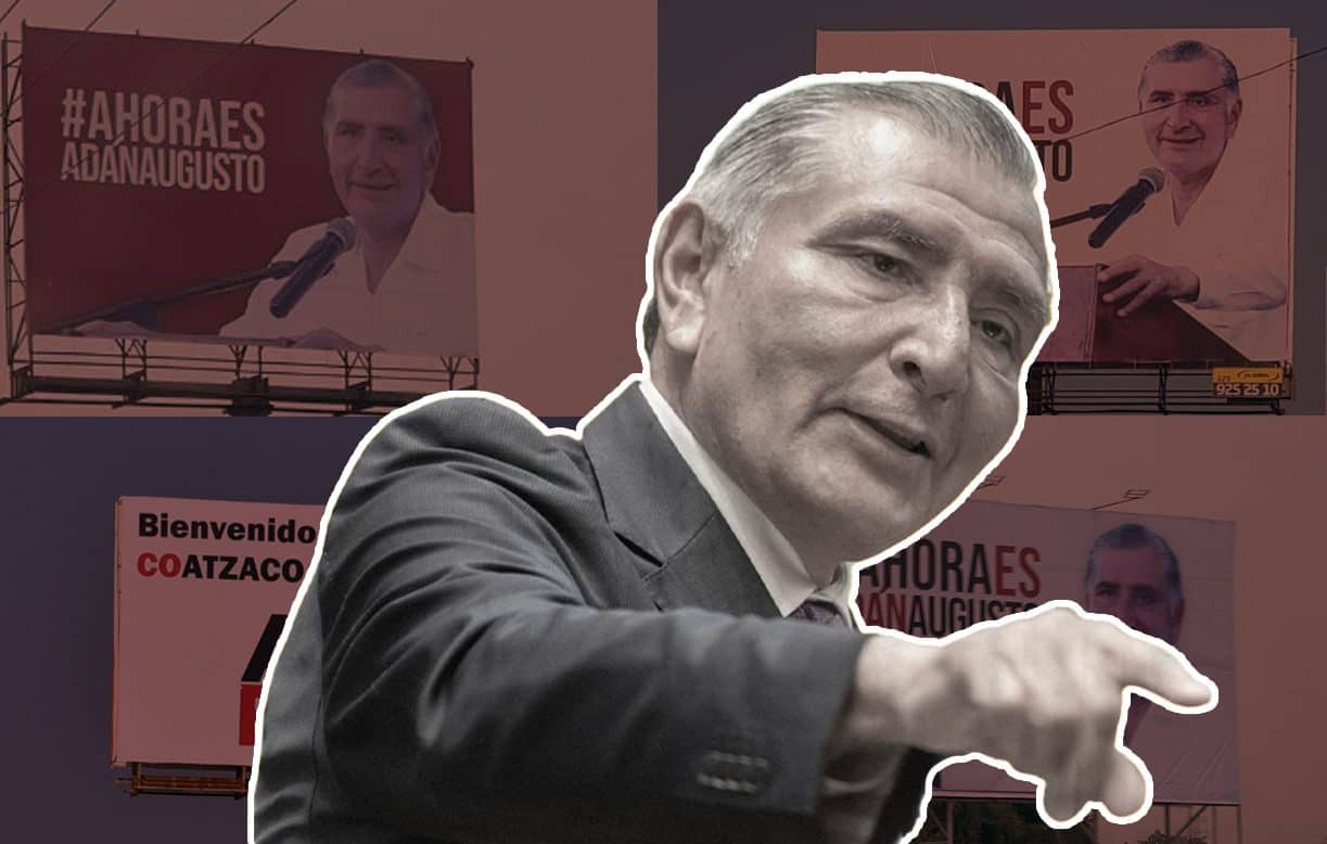 Adán Augusto López se promociona en espectaculares rumbo a 2024 portada