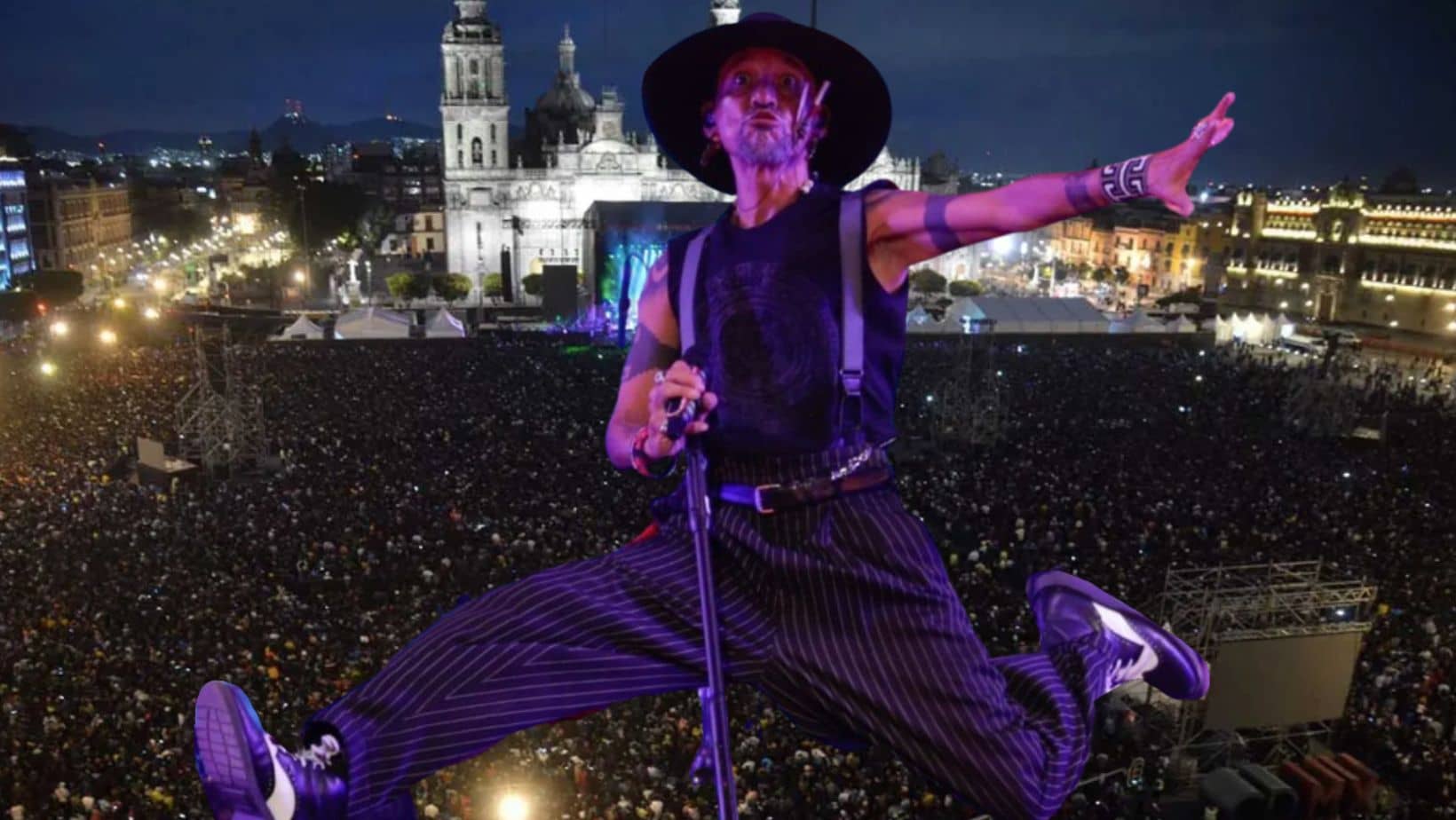 Maldita Vecindad en el Zócalo Foto: Datanoticias