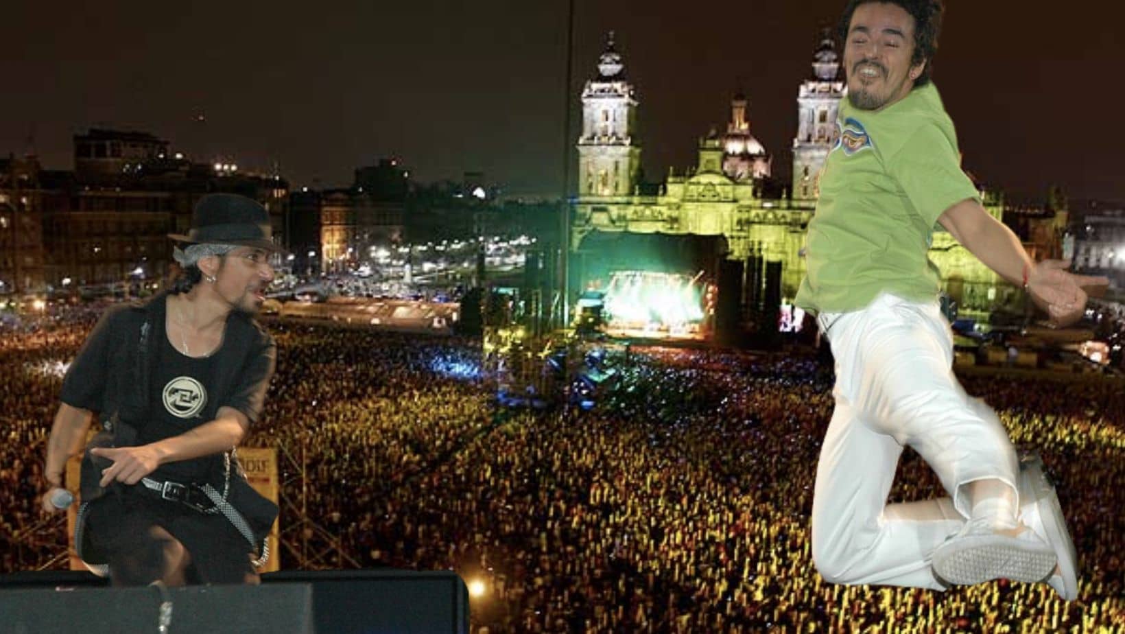 Café Tacvba en el Zócalo en el 2005 Foto: Datanoticias