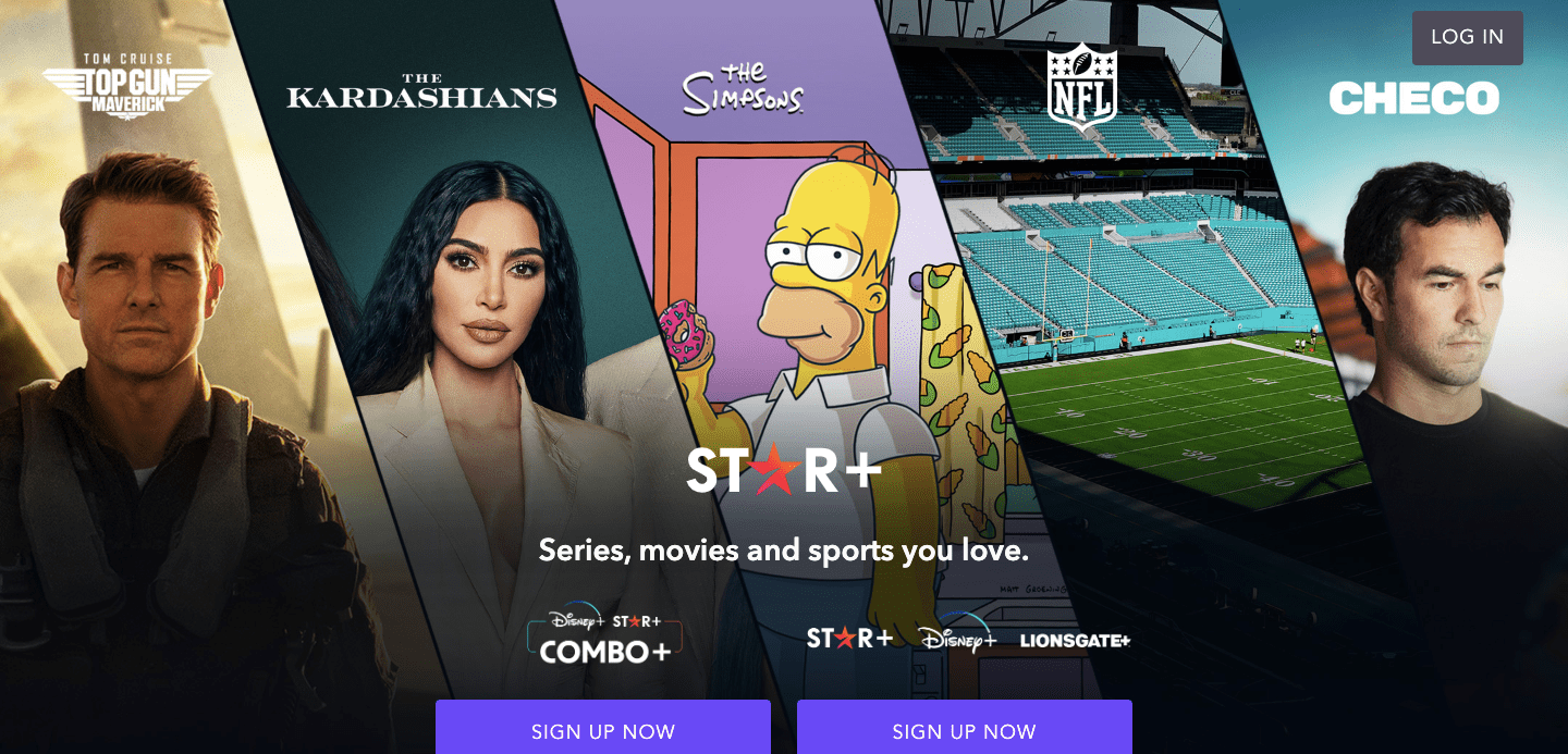 Servicio de streaming Star+ Foto: Captura de pantalla