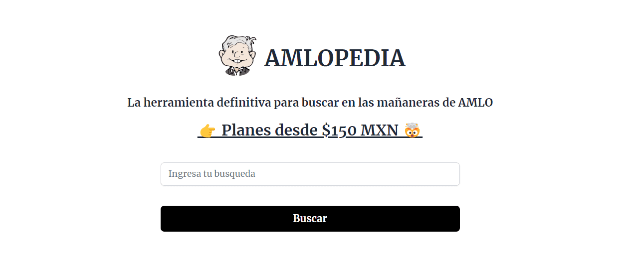 AMLOpedia es una página que tiene una versión gratuita y dos de paga. FOTO: Captura de pantalla