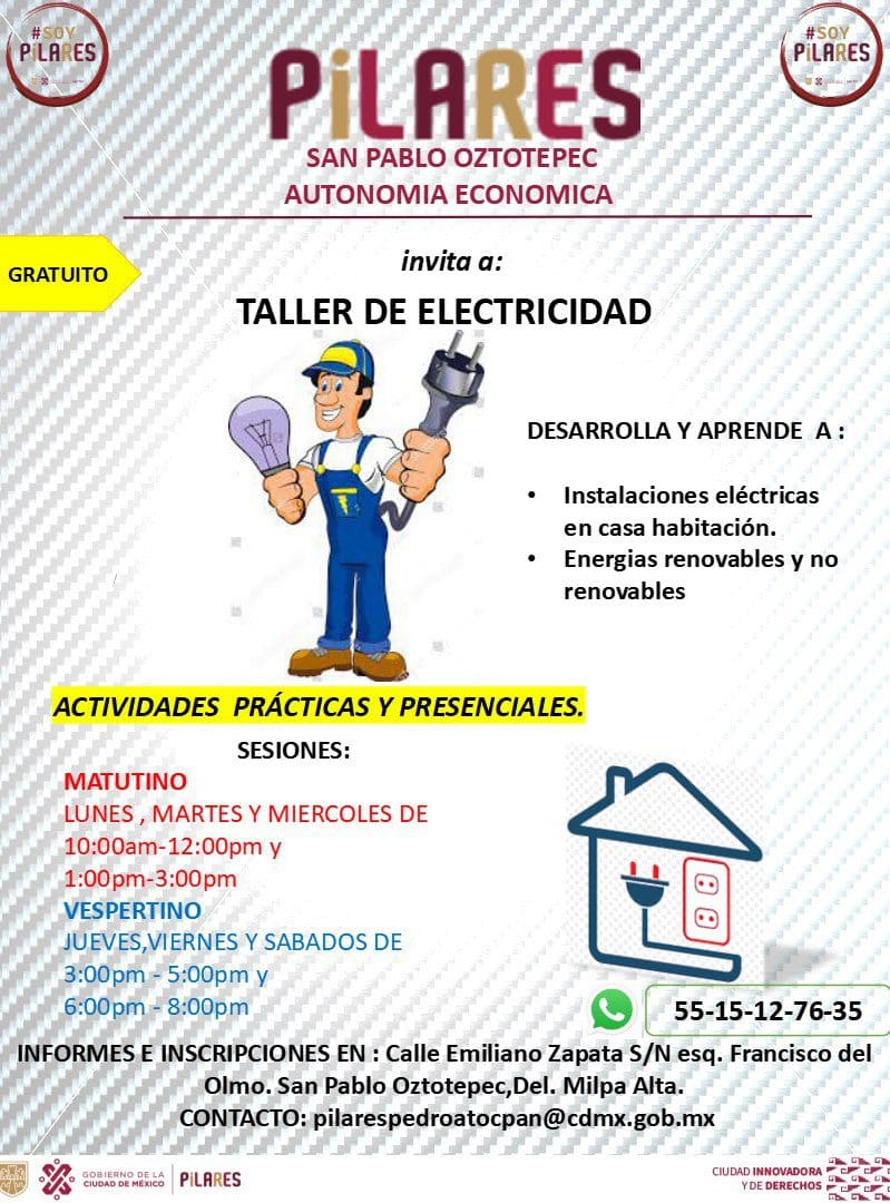 cursos gratis de electricidad pilares