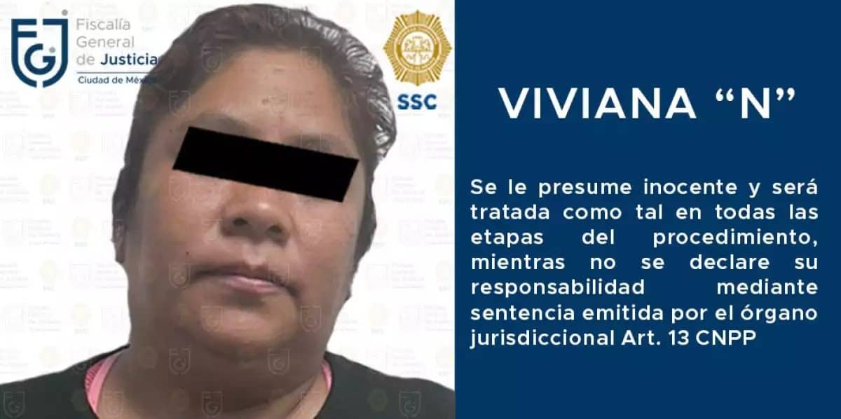 Viviana N fue detenida por, presuntamente, arrojar las aspas de una lavadora a las vías del Metro con premeditación. FOTO: FGJ