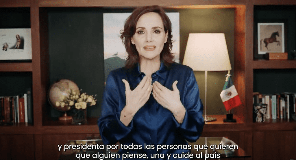 Lilly Téllez quiere ser presidenta de la República Mexicana.