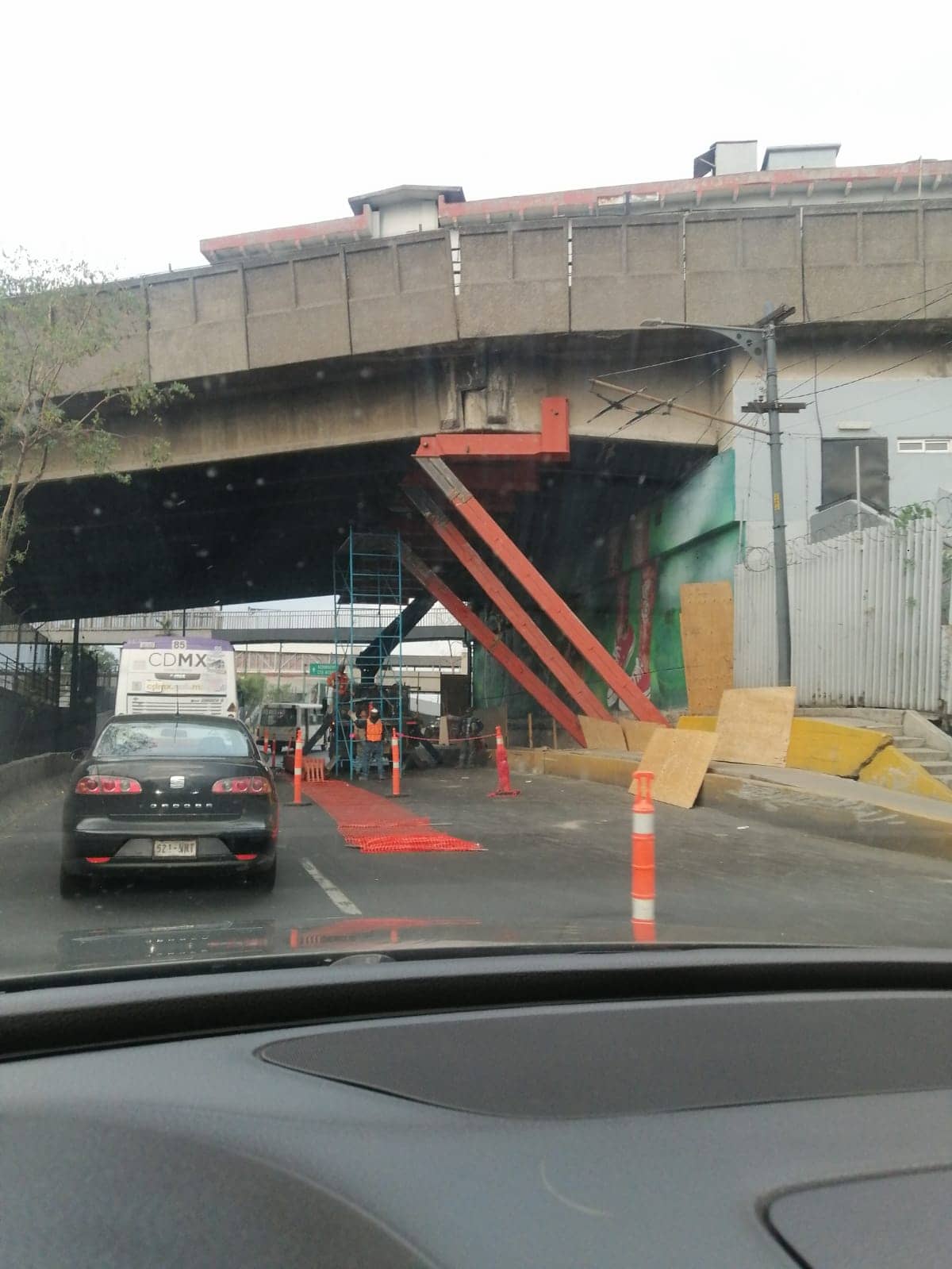 La estructura se ve así a nivel de piso. FOTO: DataNoticias