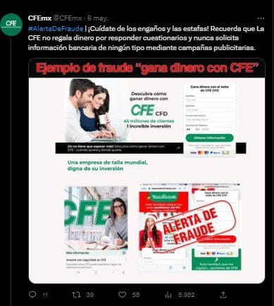 CFE regalo Día de las Madres
