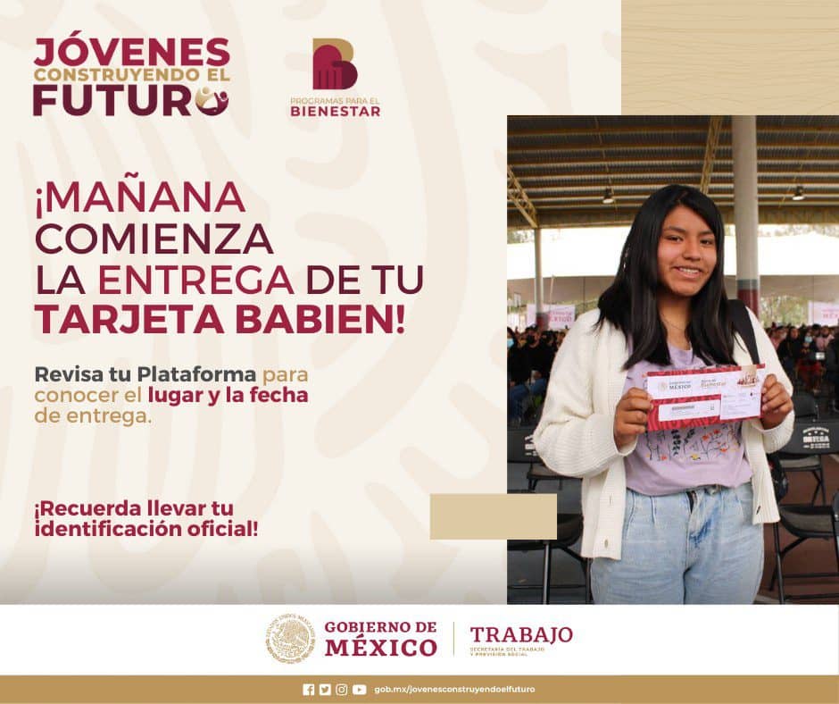 Tarjetas Jóvenes Construyendo el Futuro