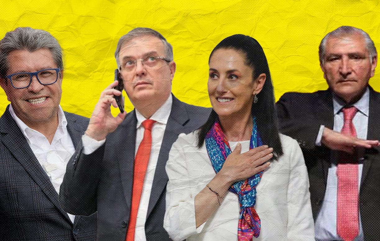 morena corcholatas division marcelo ebrard claudia sheinbaum ricardo monreal adan augusto portada