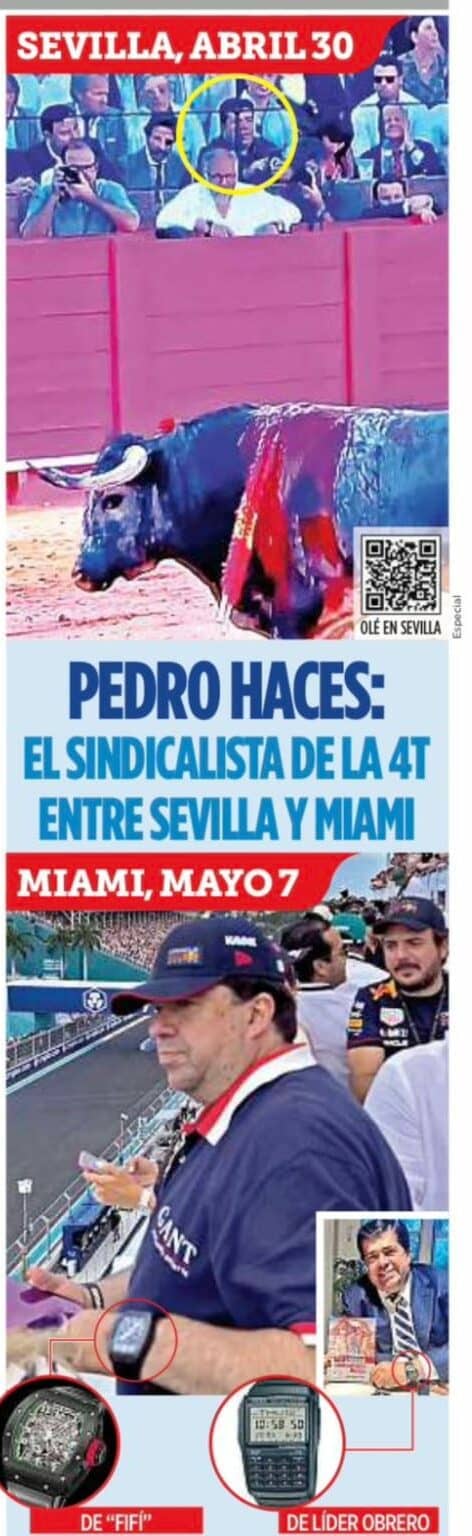 Los viajes de lujo del sindicalista Pedro Haces.