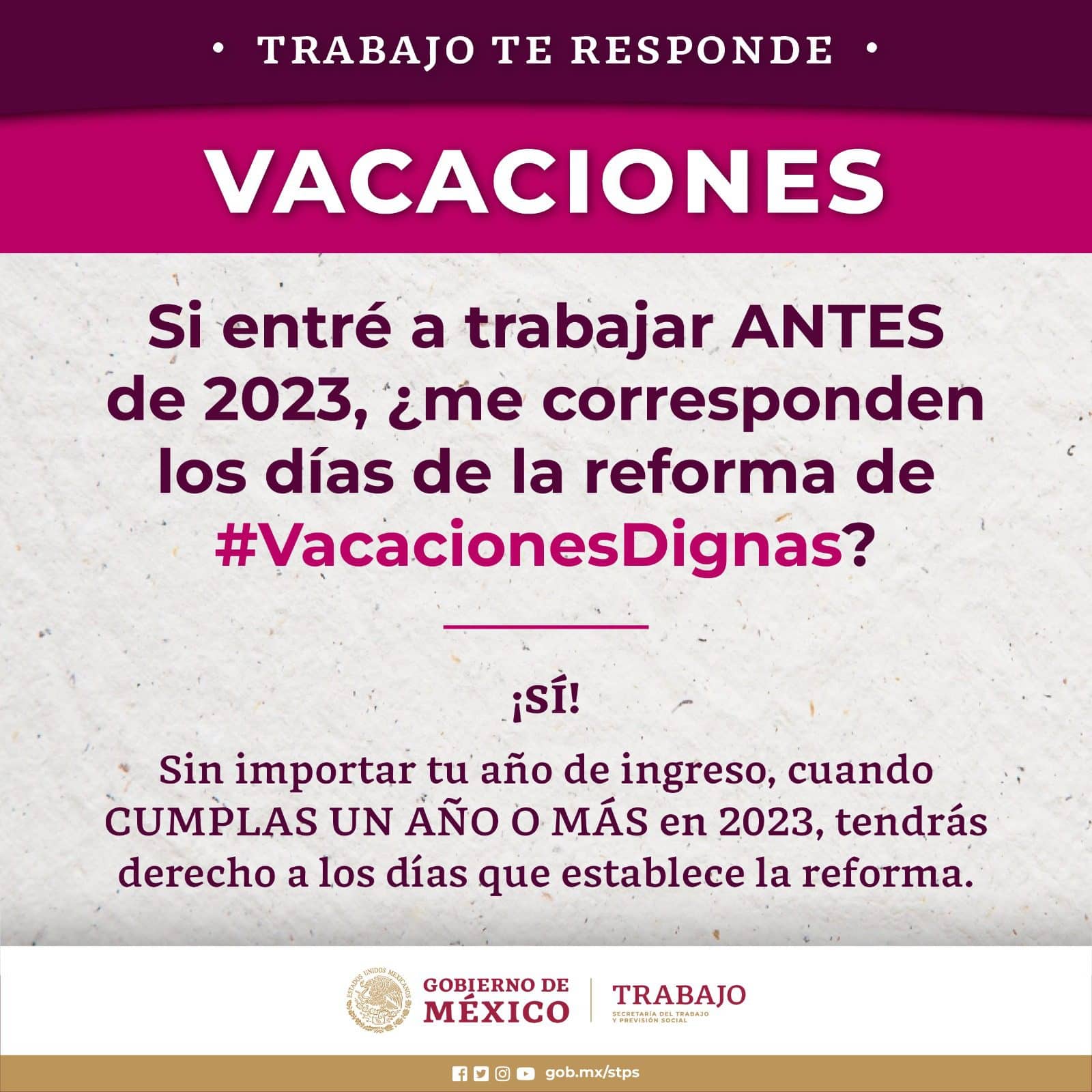Tabla de vacaciones