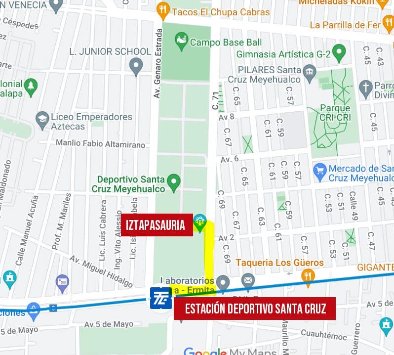 como llegar a iztapasauria en metro y trolebus 2023 mapa