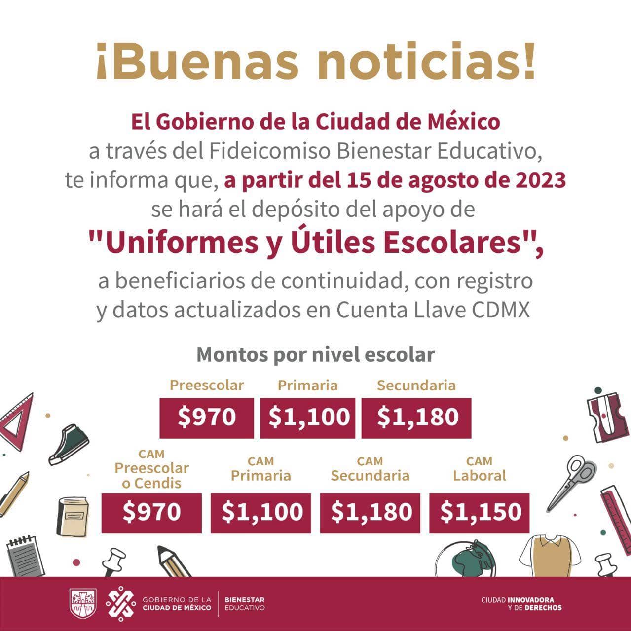 Útiles y Uniformes escolares 2023 
