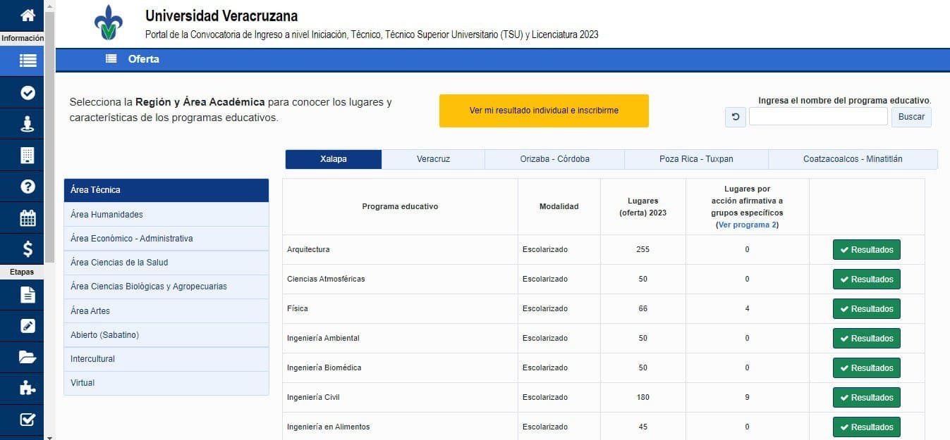 resultados Corrimiento UV 2023